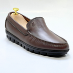 Brighton : Mocassin Homme 100% cuir MARRON -REF 2000