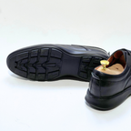 CHAUSSURES DE LUXE POUR HOMME MEDICAL 100% CUIR EN NOIR REF 014