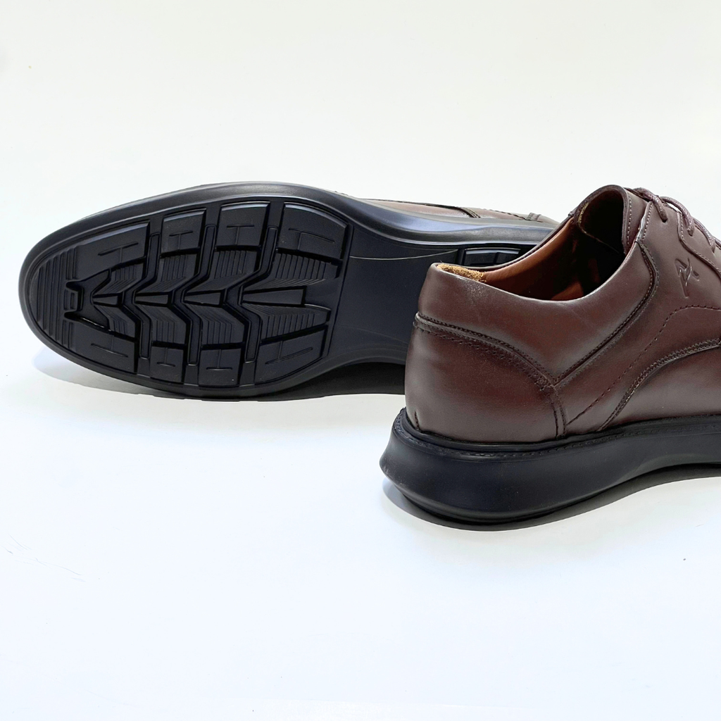 Chaussure Pour Homme Médical En Cuir 100% MARRON Ref 051