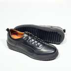 Basket Hommes en cuir réf NOIR 081