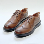 Chaussure BROGUE En Cuir 100% Médical TABAC REF 022