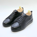 Basket homme S-EVA  en cuir 100% Médical NOIR ref 059