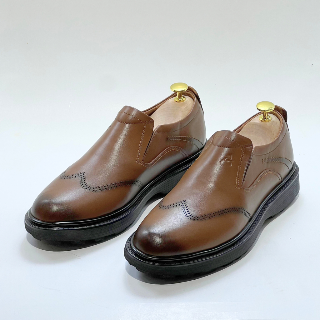 Salvatore homme Médical 100% Cuir TABAC Ref 101