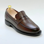 Mocassins Découpe 100% Cuir Médical En MARRON REF 332