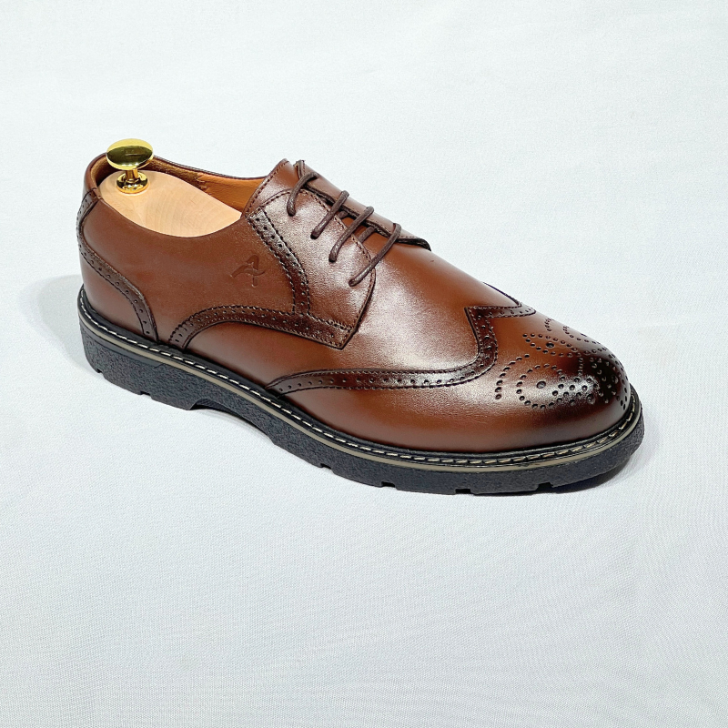 Generic Jiovani Chaussure Médical En Cuir 100% MARRON REF 505