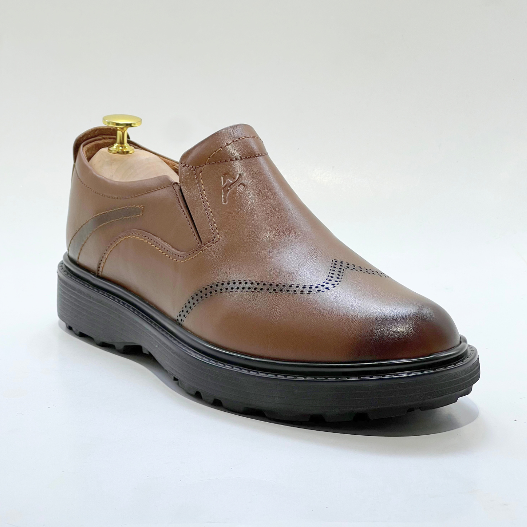 Salvatore homme Médical 100% Cuir TABAC Ref 101