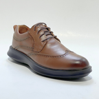 Chaussure BROGUE En Cuir 100% Médical TABAC REF 022
