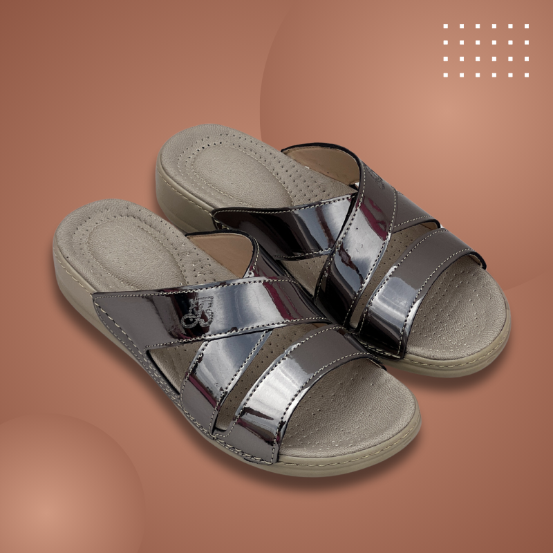 Sandale medicale Confort pour femme V030 couleur NIKEL