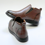Bottines Pour Homme confortables en Cuir 100% % MARRON REF 724