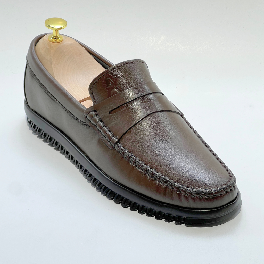 Mocassins en Cuir 100% Premium : Confort et Élégance pour Homme MARRON REF 106
