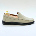 D'Urbano MOCASSIN EN CUIR Grainé 100% Médical  - BEIJ - REF 103
